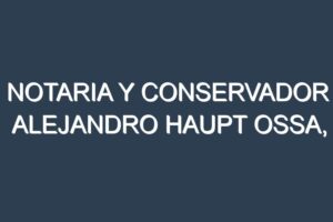 Notaria de Petorca Alejandro Haupt Ossa 102 Notaria de Petorca Alejandro Haupt Ossa